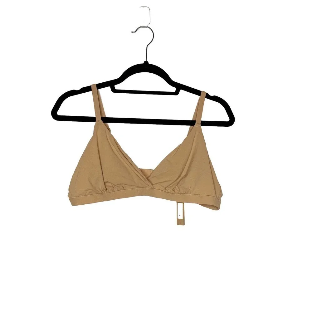 NWT Skims Everybody Triangle Bralette Ochre Bra Women's Nude Beige Size 2X - Picture 1 of 4